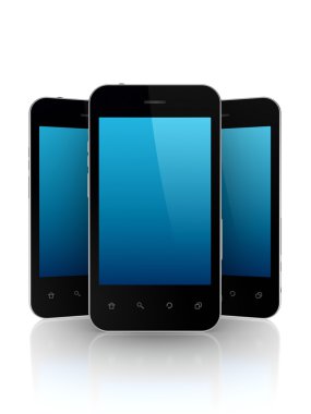 Modern cep telefonları.