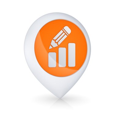 grafik sembolü ile GPS simge.