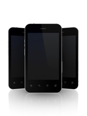 Modern cep telefonları.