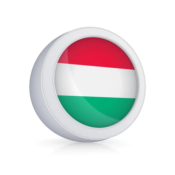 Icon with flag of Hungary. — Stock Photo, Image