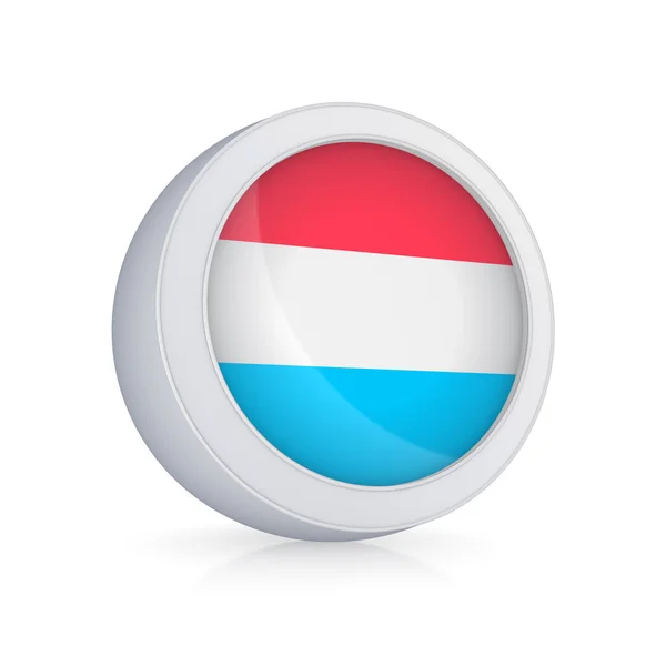 Icono con Bandera de Luxemburgo . —  Fotos de Stock