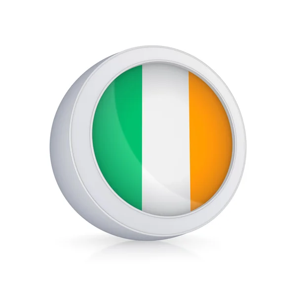 Ícone com bandeira da Irlanda . — Fotografia de Stock