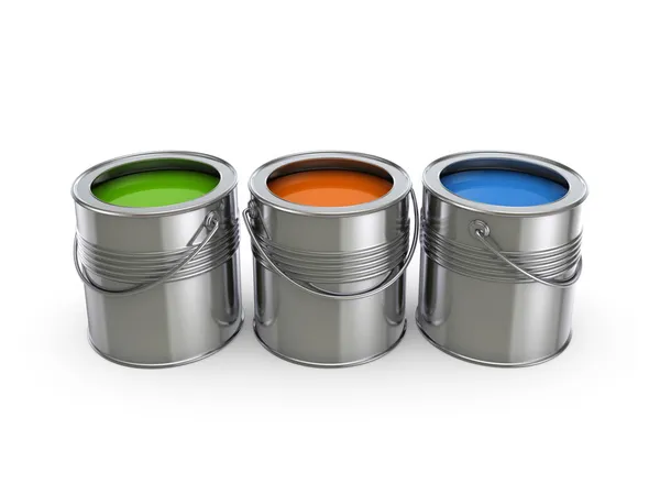 Paint buckets. — Stock Photo, Image