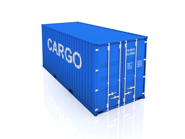 Blue container. — Stock Photo, Image