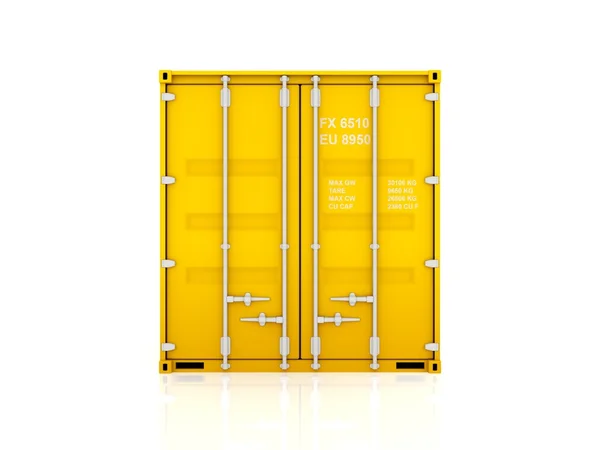 Желтый контейнер . — стоковое фото