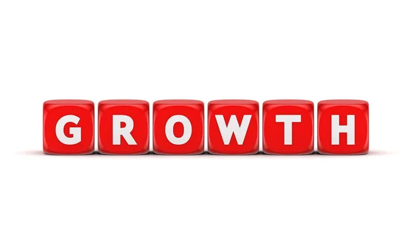 Slovo růst. — Stock fotografie