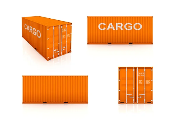 Reeks van kleurrijke containers. — Stockfoto