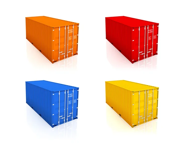 Set of colorful containers. — Stock Photo, Image