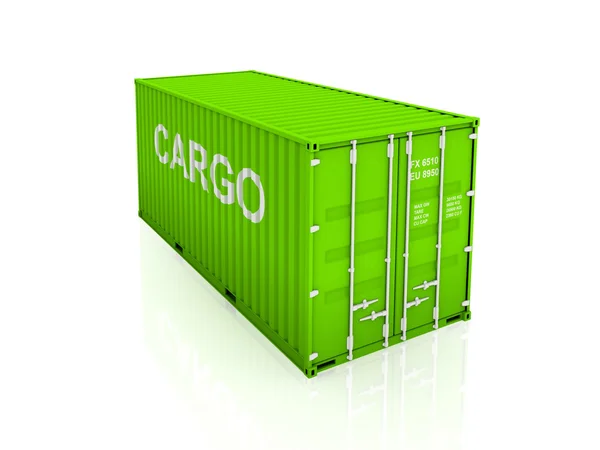 Grüner Container. — Stockfoto