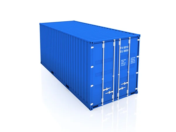 Blue container. — Stock Photo, Image