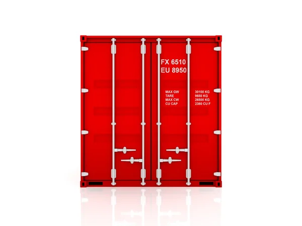 Красный контейнер . — стоковое фото