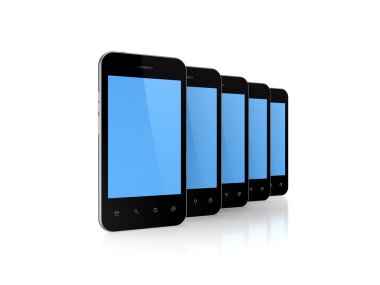 boş ekran ile modern cep telefonu.