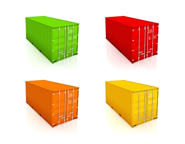 Set of colorful containers. — Stock Photo, Image