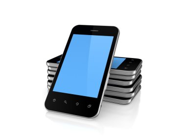 boş ekran ile modern cep telefonu.
