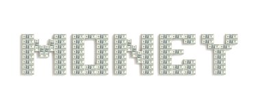 słowo pieniądze ze Dolar pakiety.