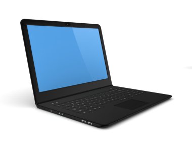 modern dizüstü üzerinde beyaz izole.