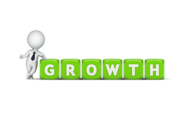 Growth concept on white background. — Stock Photo, Image