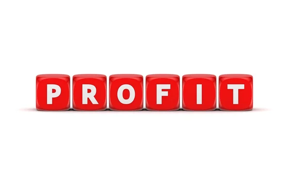 Word PROFIT on white background. — Stock Photo, Image