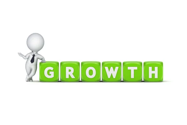 Growth concept  on white background. — Stock Photo, Image