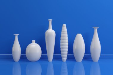 3D render iç kompozisyon