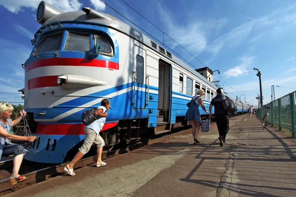 Ukrayna'da yerel tren — Stok fotoğraf