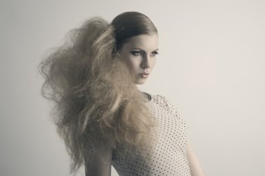 moda şehvetli kadın portresi