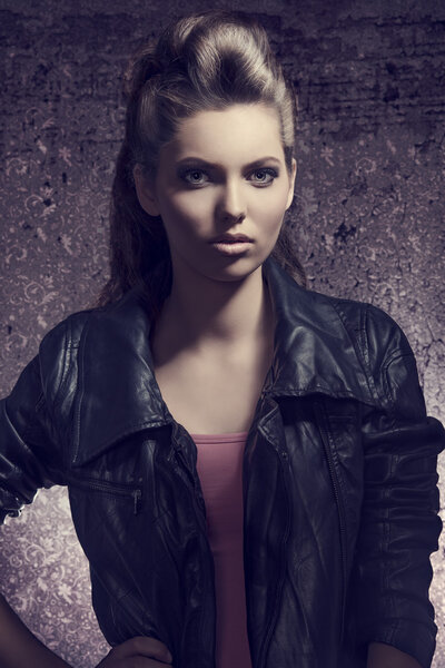 rock fashion dark lady