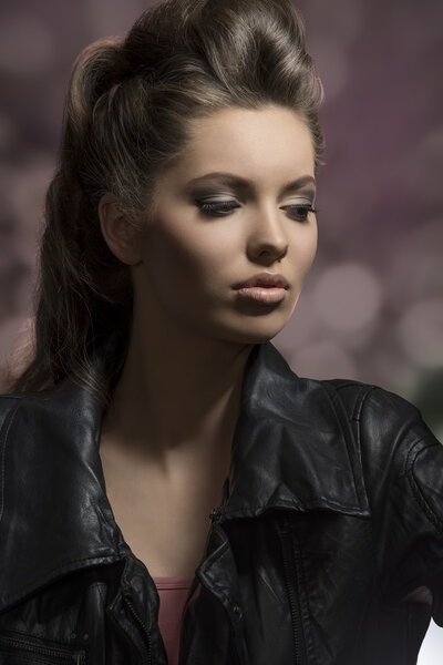 sexy modern girl with dark style