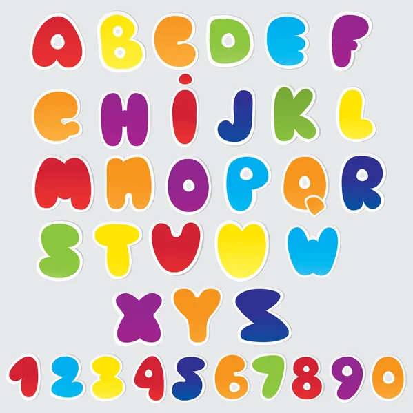 Paper alphabet — Stock Vector