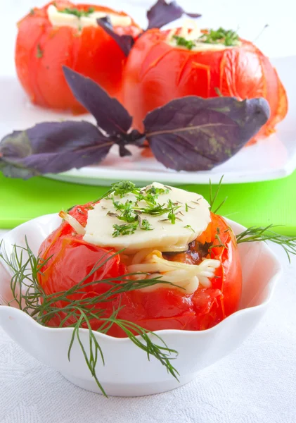 Stuffed tomatoes closeup — Stock Photo, Image