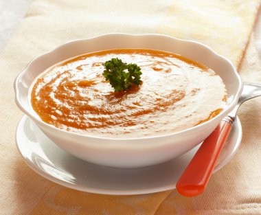 Balkabağı çorbası.