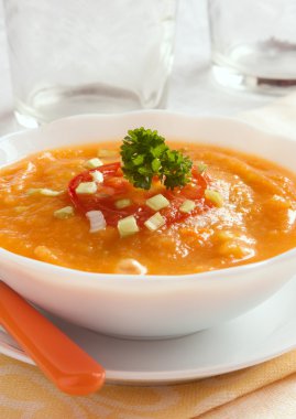 Balkabağı çorbası.