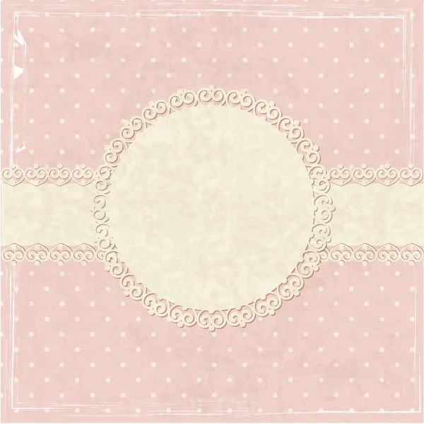 Pink vintage grunge background — Stock Vector