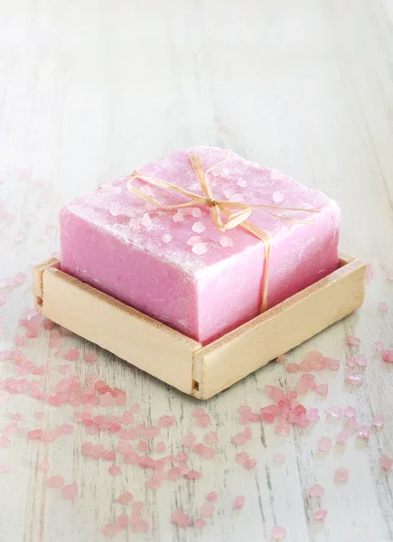 Handmade rose soap — Stock Photo, Image