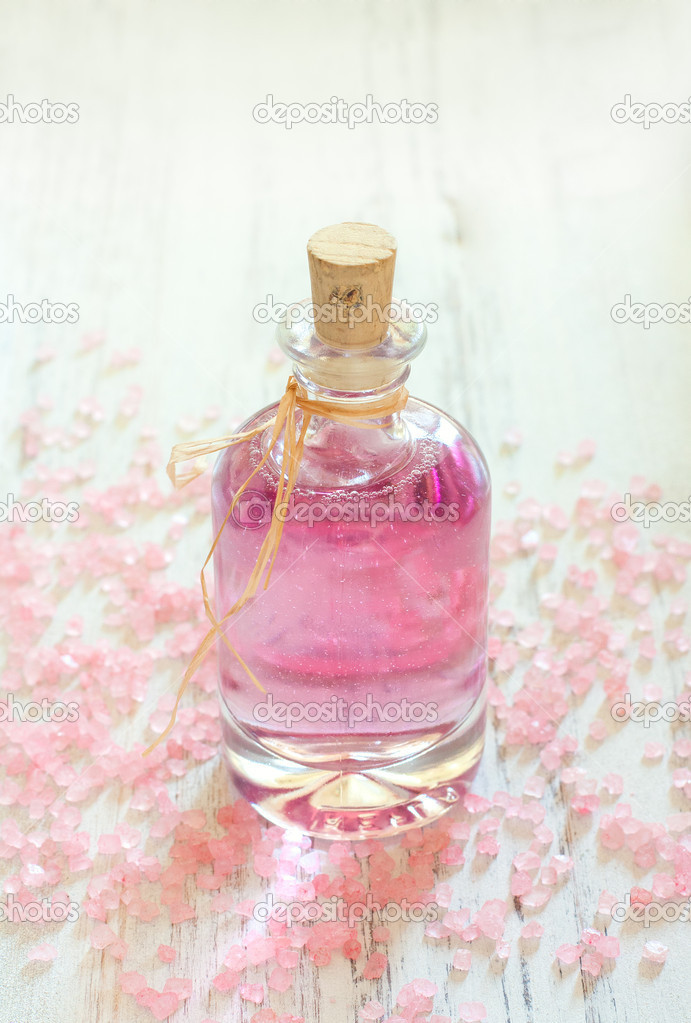 Bottle of rose oil