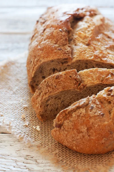 Whole wheat bread close up — Stock Photo, Image