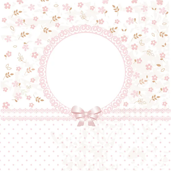 Baby pink flower background — Stock Vector