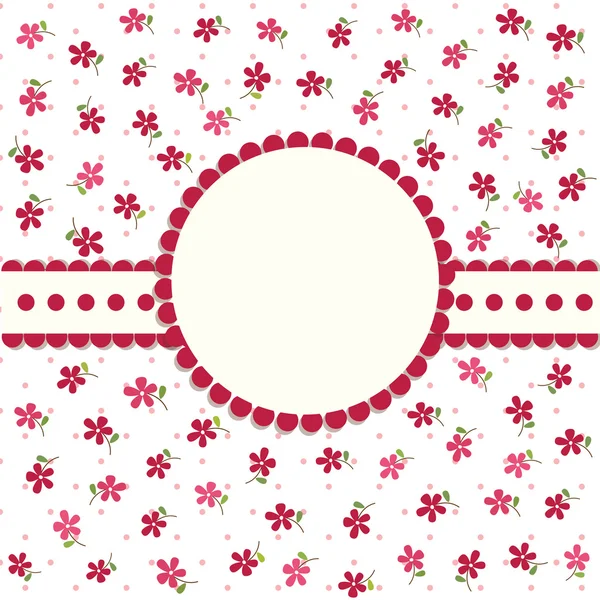 Fundo floral bonito para aniversário, casamento, convite — Vetor de Stock