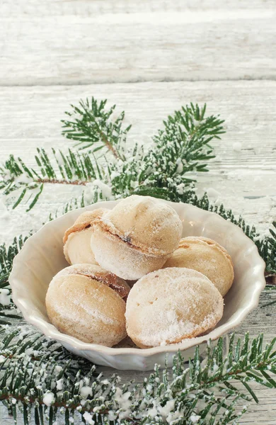 Cookies valnötter — Stockfoto