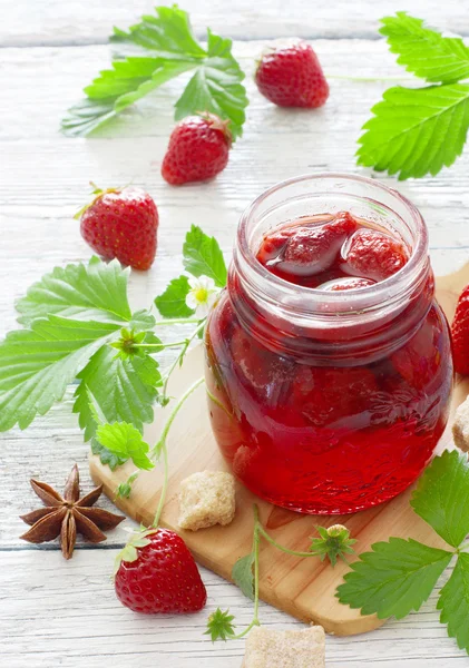 Marmellata di fragole — Foto Stock