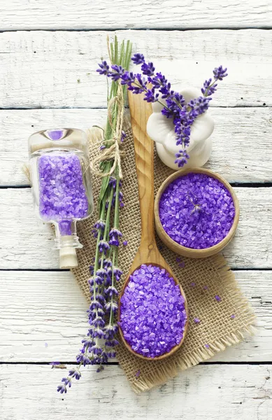 Lavendel spa set — Stockfoto