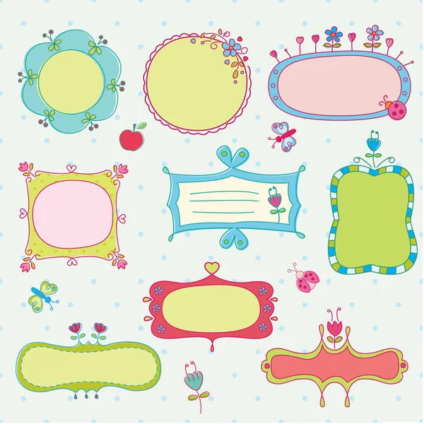 Doodle frames — Stock Vector