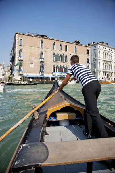 Gondolas and canals in Venice — Stock Photo, Image