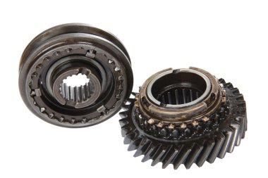 pinyon dişli Eşitleyici şanzıman Araba, izole, üzerinde beyaz backg