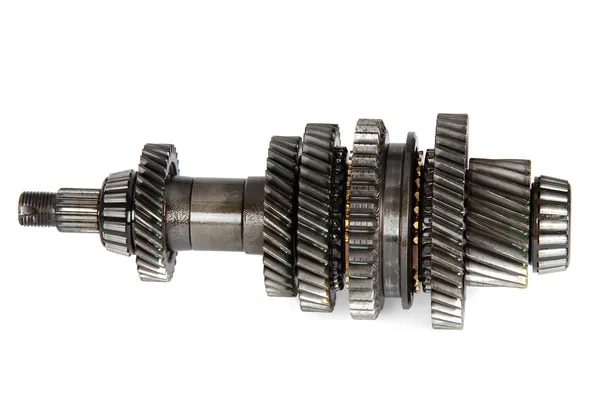 Transmission gears , isolated on a white background — Stock Photo, Image