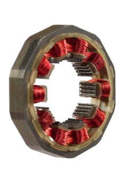 motor sargıları, beyaz zemin üzerine izole