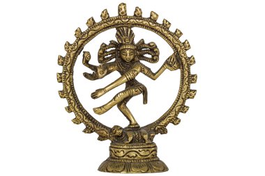 Beyaz arka plan üzerinde izole shiva nataraja