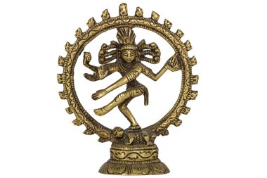 Shiva Nataraja, isolated on white background clipart