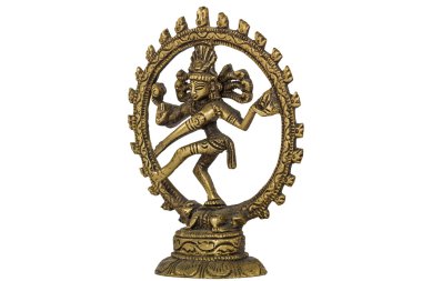 Beyaz arka plan üzerinde izole shiva nataraja
