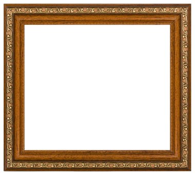 Vintage resim çerçeve, beyaz arka plan, kırpma yolu ile